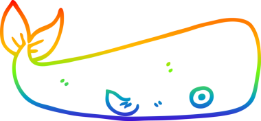 bir insan tarafından çizilmiş karikatür deniz balinası çizimi