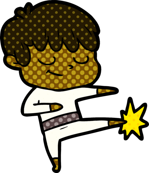 Bir insan tarafından çizilmiş mutlu çocuk çizgi filmi.