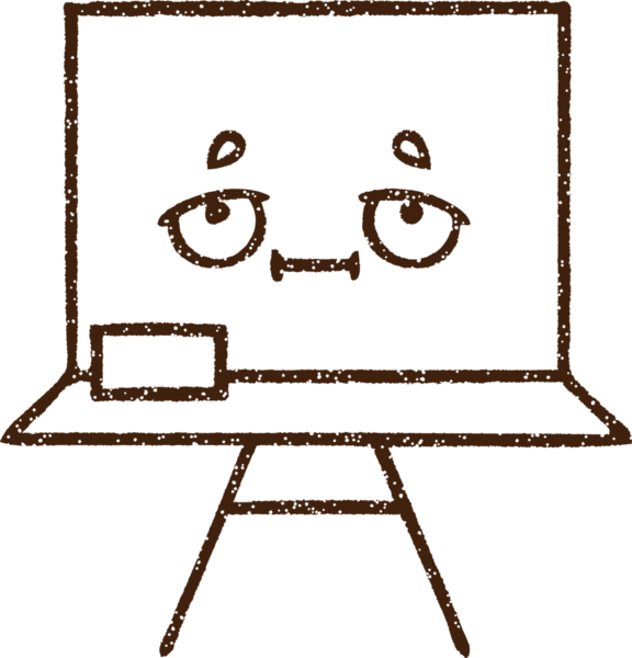 Bir insan tarafından çizilen Beyaz Tahta Kömür Çizimi