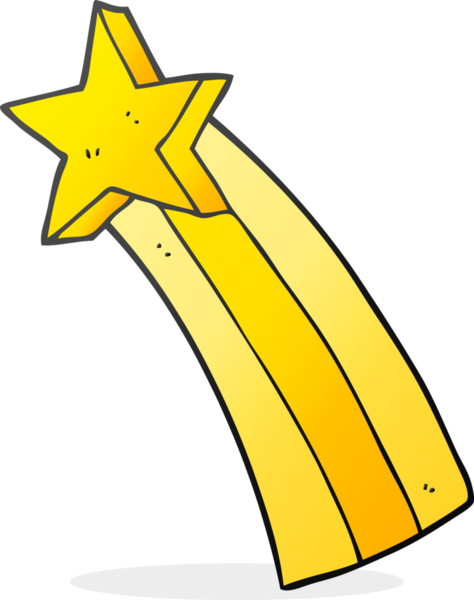 Bir insan tarafından çizilmiş serbest çizim çizgi film yıldızı.