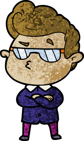 Bir insan tarafından çizilmiş havalı bir çizgi film.