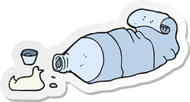 Bir insan tarafından çizilmiş karikatür diş macunu tüpünün çıkartması.