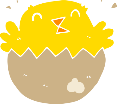 Bir insan tarafından çizilmiş düz renkli çizgi film hatunu.