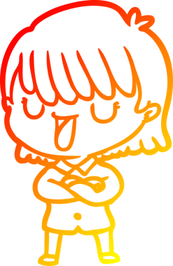 Bir insan tarafından çizilmiş bir karikatür kadın çizimi