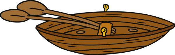 Bir insan tarafından çizilmiş ahşap bir teknenin karalamaları.