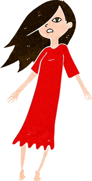 Bir insan tarafından çizilmiş hayalet gibi.