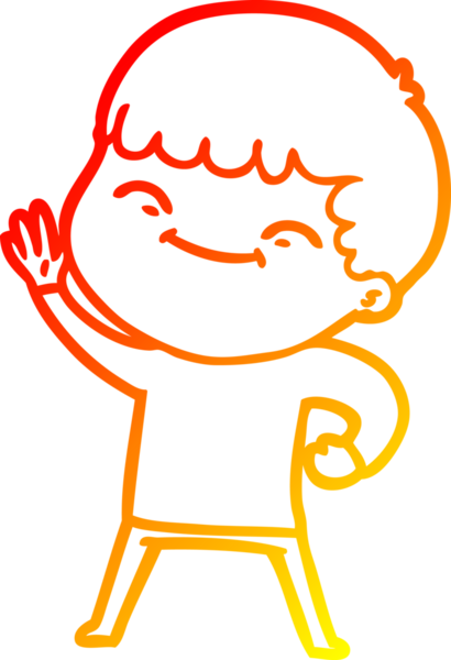 Bir insan tarafından çizilmiş gülümseyen bir çizgi film karakteri çizimi