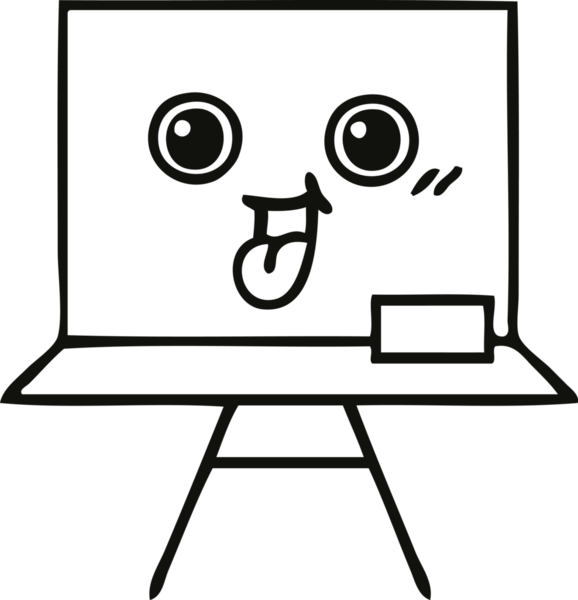 Bir insan tarafından çizilmiş karatahta çizimi