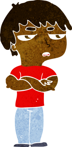 Bir insan tarafından çizilmiş rahatsız bir çocuk.