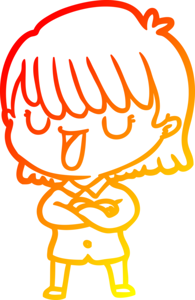 Bir insan tarafından çizilmiş bir karikatür kadın çizimi