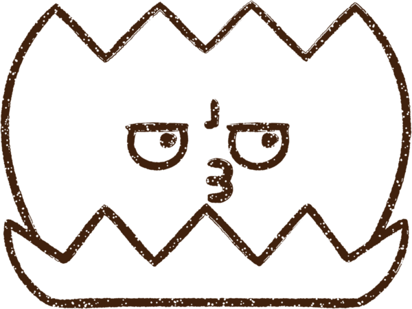 Bir insan tarafından çizilmiş nilüfer çiçeği kömürü.