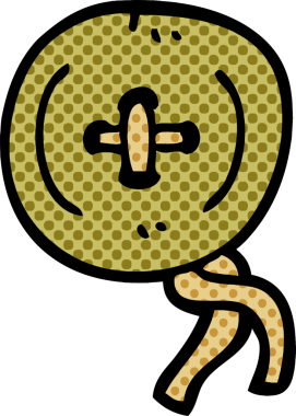 Bir insan tarafından çizilmiş eski ahşap düğmeyi karala