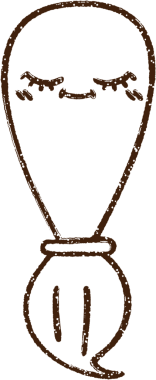 Bir insan tarafından çizilmiş Boya Fırçası Kömürü