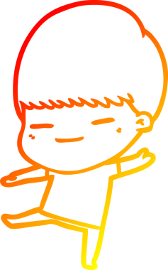 Bir insan tarafından çizilmiş kendini beğenmiş bir çizgi film karakteri çizimi.