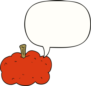 Bir insan tarafından çizilmiş balkabağı.