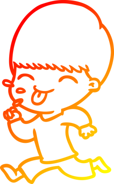 İnsan tarafından çizilmiş bir çizgi film karakterinin sıcak çizgi çizimi.