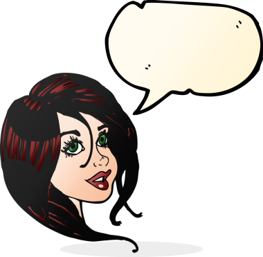 Bir insan tarafından çizilmiş güzel bir kadın yüzü.