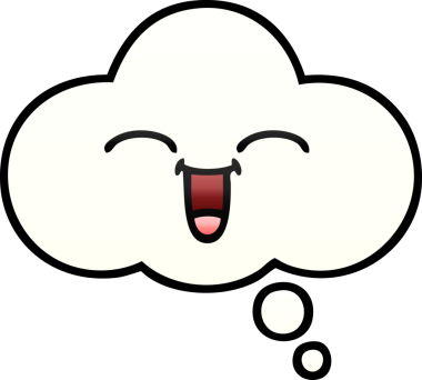 Bir insan tarafından çizilen düşünce baloncuğunun gölgeli çizimi