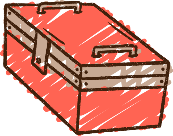 Bir insan tarafından çizilen Araç Kutusu Tebeşiri