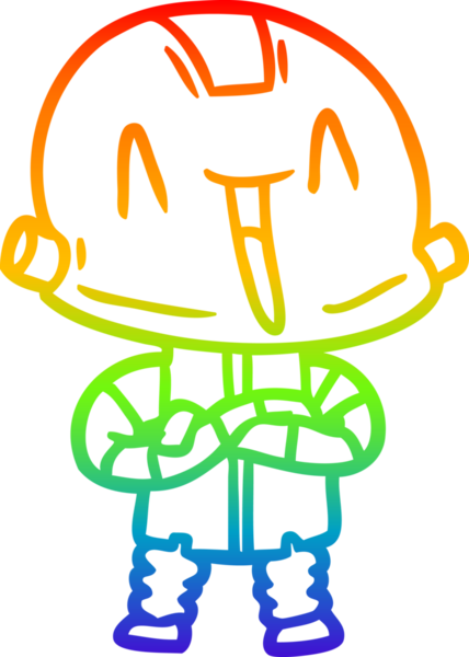 gökkuşağı gradyan çizgisi bir insan tarafından çizilmiş robot çizgi