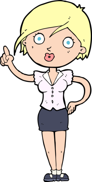 Bir insan tarafından çizilmiş güzel bir kadın çizgi filmi.