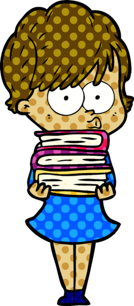 Bir insan tarafından çizilmiş karikatür kadın.