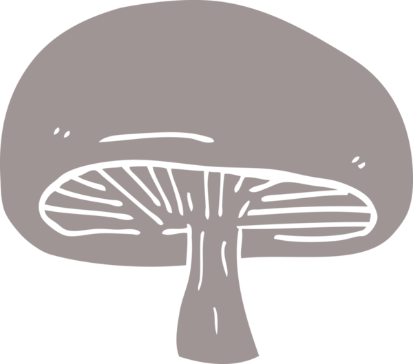 Bir insan tarafından çizilmiş karalama mantarı.