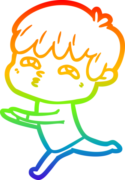 Gökkuşağı gradyanı çizimi Bir insan tarafından çizilmiş tuhaf bir çizgi