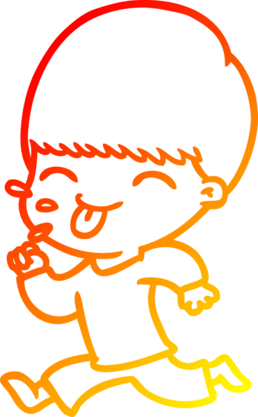 İnsan tarafından çizilmiş bir çizgi film karakterinin sıcak çizgi çizimi.