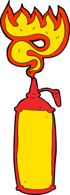 Bir insan tarafından çizilmiş acı sos.