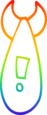 gökkuşağı gradyanı bir insan tarafından çizilmiş bir atom bombasının çizimi