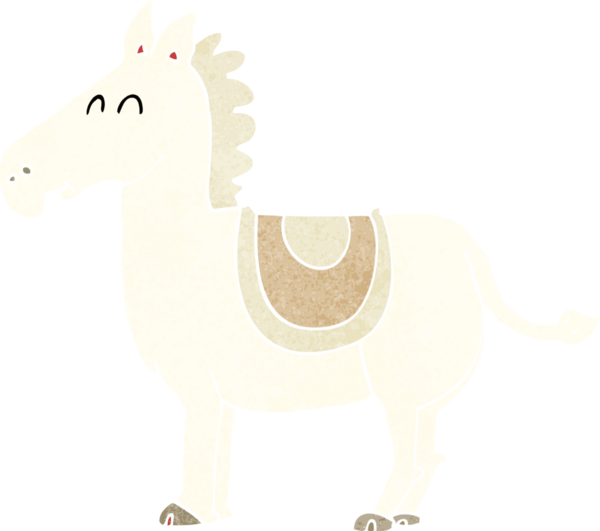 Bir insan tarafından çizilmiş çizgi film eşeği.