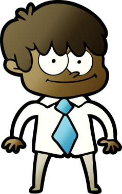 Bir insan tarafından çizilmiş mutlu çizgi film adamı.