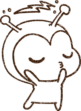 Bir insan tarafından çizilmiş küçük uzaylı kömürü.