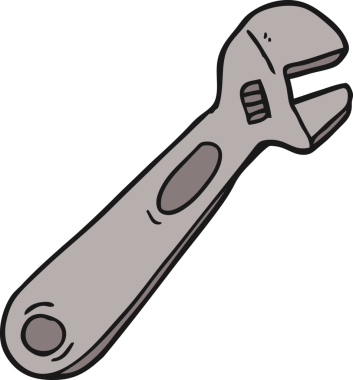 Bir insan tarafından çizilmiş çizgi film anahtarı.