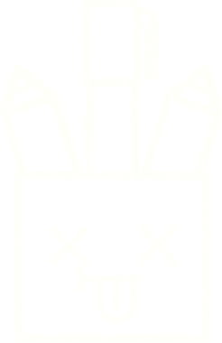 Bir insan tarafından çizilen Sanat Malzemeleri Tebeşiri