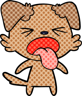 Bir insan tarafından çizilmiş iğrenç bir çizgi film.