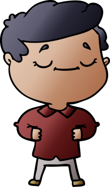 Bir insan tarafından çizilmiş gururlu bir adam.