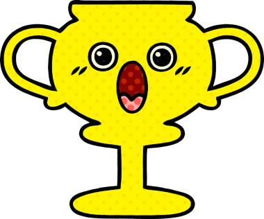 Bir insan tarafından çizilmiş bir kupanın çizgi romanı.