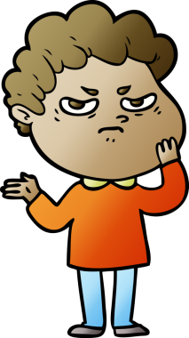 Bir insan tarafından çizilmiş kızgın bir adam.