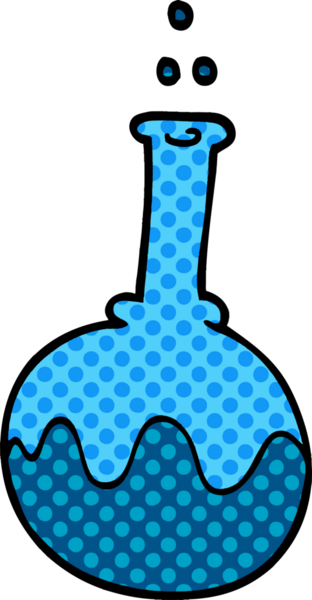 bir insan tarafından çizilmiş karalama bilim tüpü.