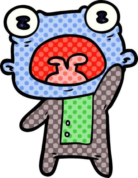 Bir insan tarafından çizilmiş garip uzaylı dalgaları.