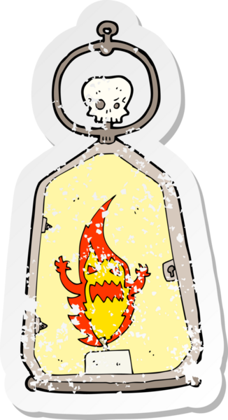 Bir insan tarafından çizilmiş ürkütücü bir çizgi filmin gerilimli yapıştırması.