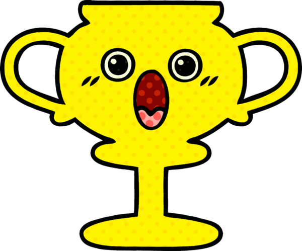 Bir insan tarafından çizilmiş bir kupanın çizgi romanı.