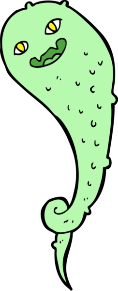 Bir insan tarafından çizilmiş garip bir hayalet.