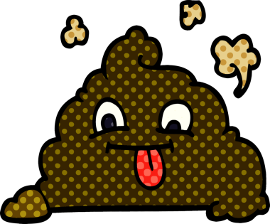 Bir insan tarafından çizilmiş karikatür kakası.