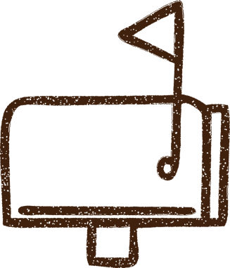 Bir insan tarafından çizilen Posta Kutusu Kömür Çizimi