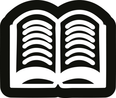 Bir insan tarafından çizilmiş açık kitap simgesi