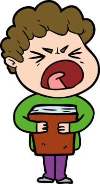 Bir insan tarafından çizilmiş öfkeli bir adam.