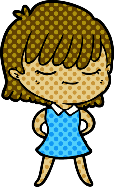 Bir insan tarafından çizilmiş karikatür kadın.